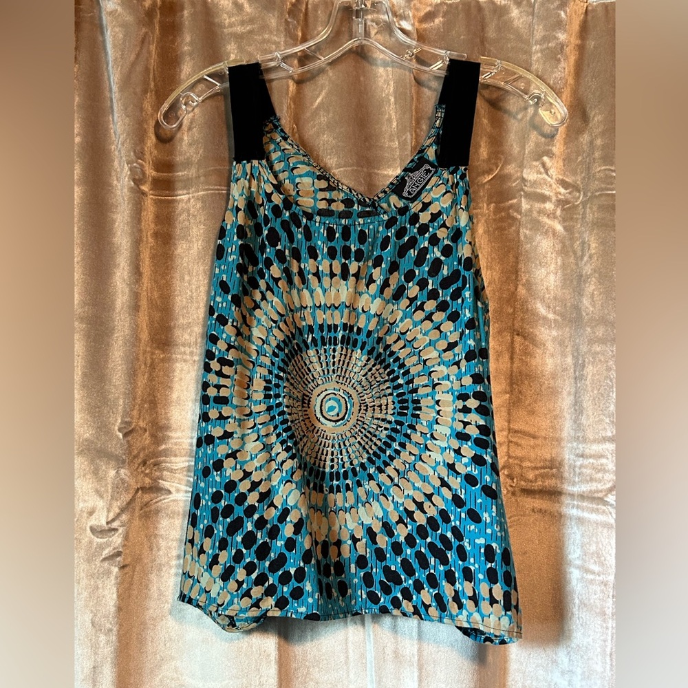 Angie Patterned Open Back Top